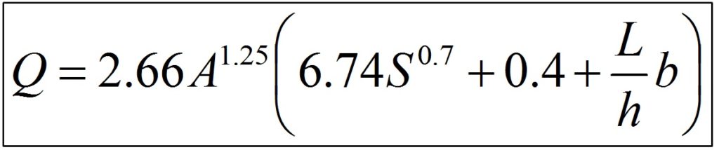 Linear Drainage Design Formula