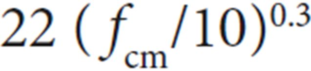 Modulus of Elasticity of Concrete- Equation2