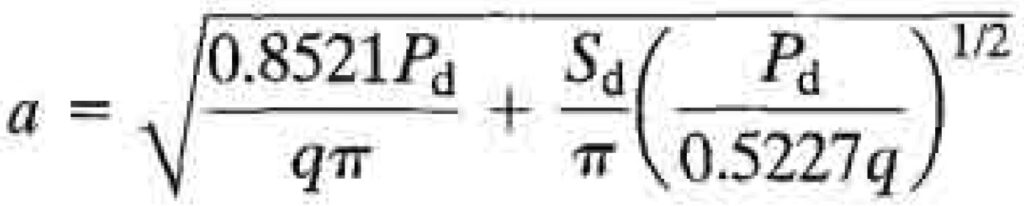 Westergaard - Dual Tyre Loading Equation