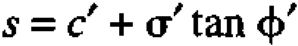 Terzaghi Bearing Capacity - Shear Strength Equation