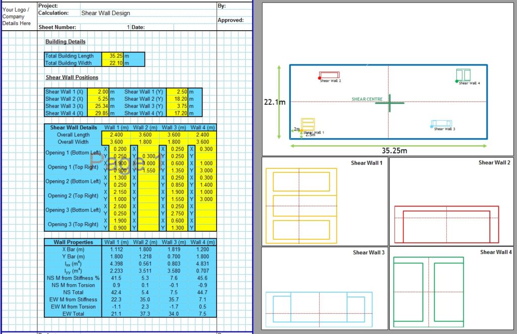 Concrete Shear Wall Design Spreadsheet1