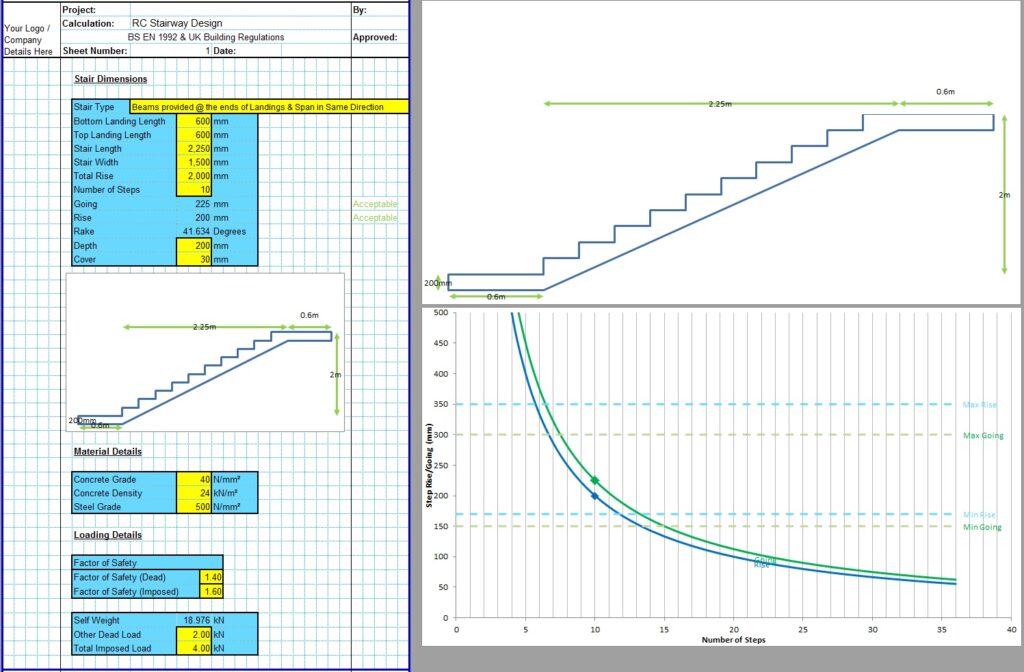 Concrete Stairs Design Spreadsheet1