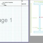 Built Up Section Properties Calculator Spreadsheet - I