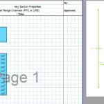 Built Up Section Properties Calculator Spreadsheet - PFC