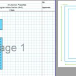 Built Up Section Properties Calculator Spreadsheet - RHS