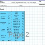 Built Up Section Properties Calculator Spreadsheet - Solid2