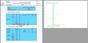 Castellated Beam Design Spreadsheet - I BSLT2