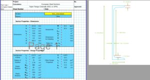 Channel Section Properties Calculator - European RSC_UPN