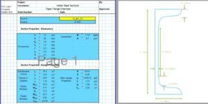 Channel Section Properties Calculator - Indian TFC