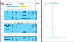 I Beam Section Properties Calculator - AISC M