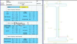 I Beam Section Properties Calculator - AISC W