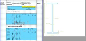 I Beam Section Properties Calculator - European Castellated