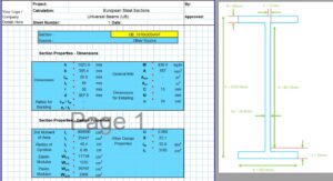 I Beam Section Properties Calculator - European I