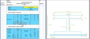 I Beam Section Properties Calculator - European SFB