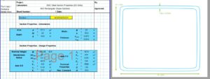 RHS Section Properties Calculator - AISC HSS Box