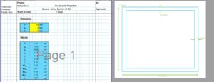 SHS Section Properties Calculator - Built Up SHS