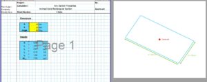 Section Modulus Calculator Rectangle - Built Up Inclined Rectangle