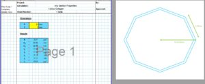 Section Modulus of Octagon Calculator - Hollow Octagon