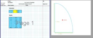 Solid Circle Moment of Inertia Calculator - Solid Quarter Ellipse