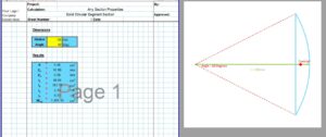 Solid Circle Moment of Inertia Calculator - Solid Segment