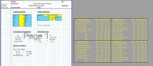 Steel Channel Design Spreadsheet - RSC BBS