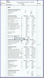 Masonry Wall Design Spreadsheet 03