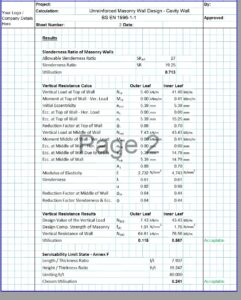 Load Bearing Wall Design Spreadsheet 03