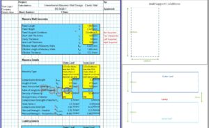Load Bearing Wall Design Spreadsheet 06